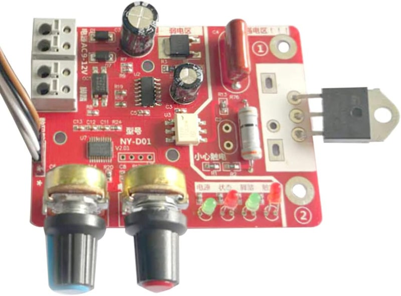 woobles NY-D01 Spot Welder Control Board, Spot Welder Time Control Module with Digital Display, Spot Welding Time and Current Controller Panel Module Kit (40A) - Image 1